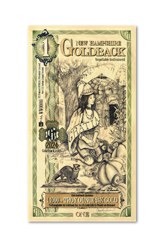 New Hampshire 1 Goldback