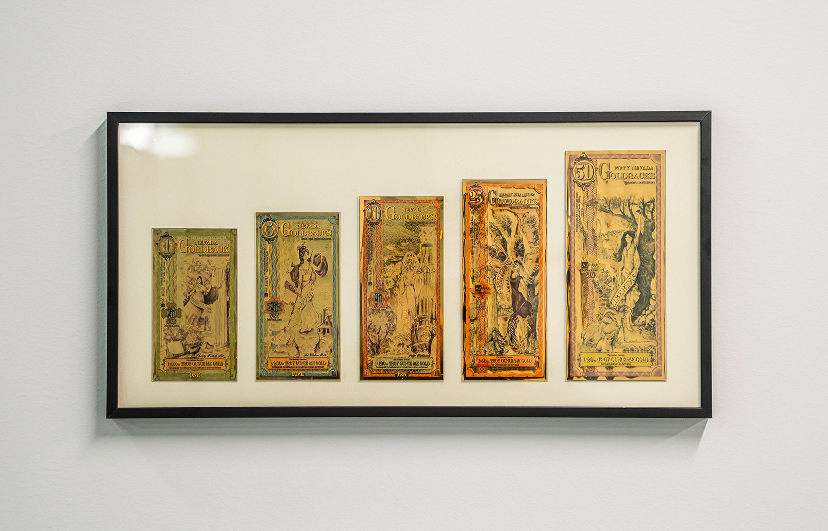 Gold Back Display Goldback Legacy Wall Display – SW OK Gold