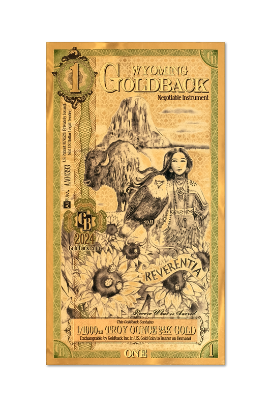 Wyoming 1 Goldback