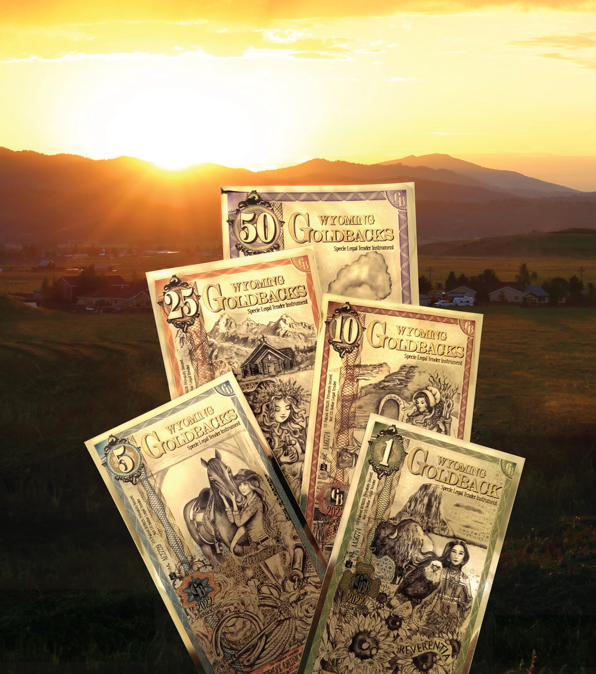 Wyoming 1 Goldback